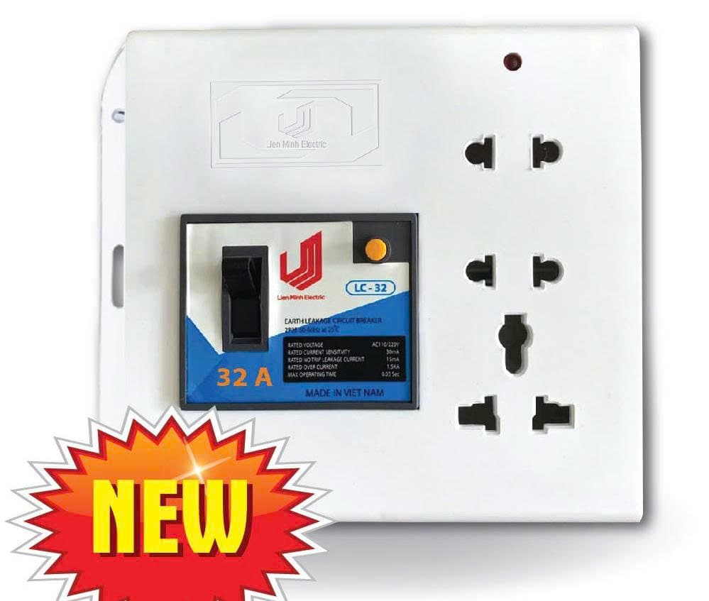 Ổ cắm cao cắp CB chống giật SC32