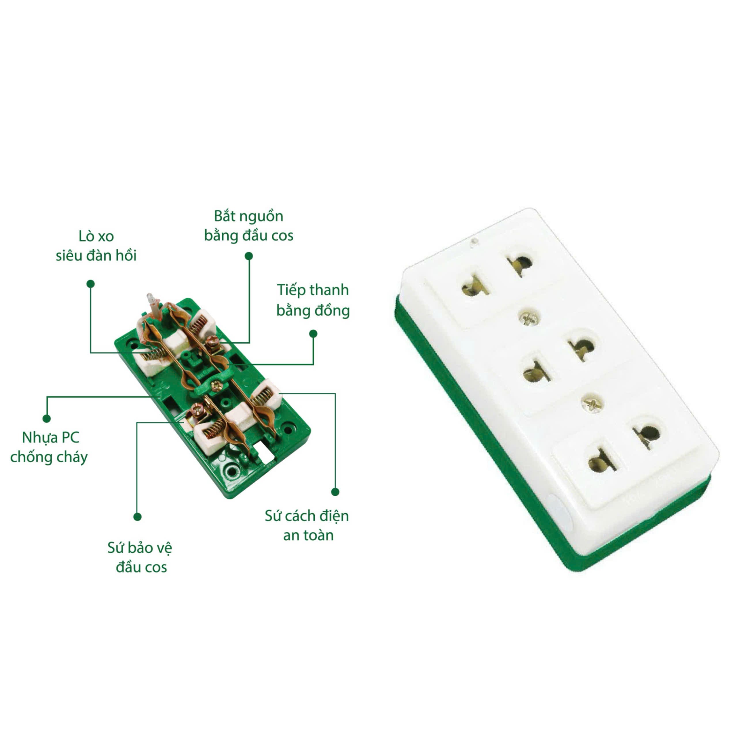 Ổ cắm 3lổ LM S20i